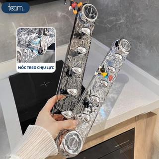 Thanh móc treo quần áo nhà tắm hút chân không siêu chịu lực, Móc treo đồ đa năng hít tường nhà bếp
