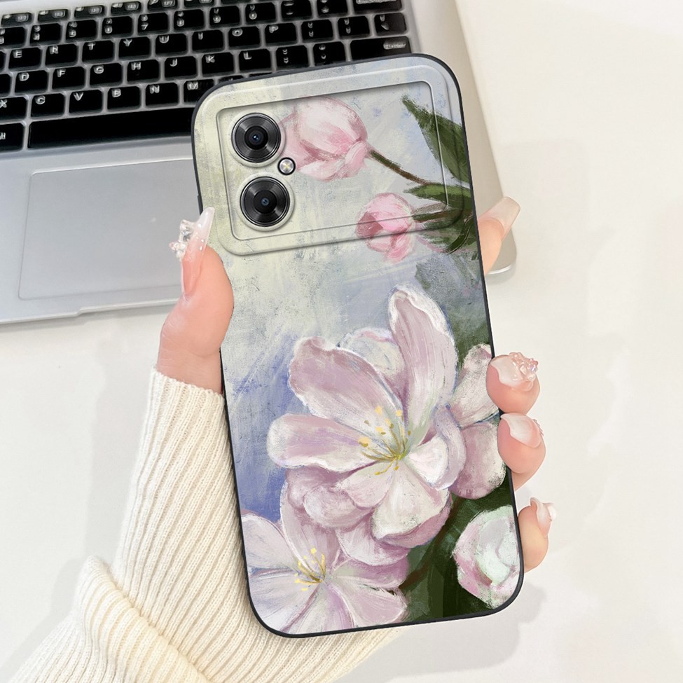 Ốp Lưng Redmi Note 11R Thời Trang Mèo Dễ Thương Thẩm Mỹ Hoa Silicon Mát Ốp Lưng Redmi Note11R Ốp lưng Chống Sốc