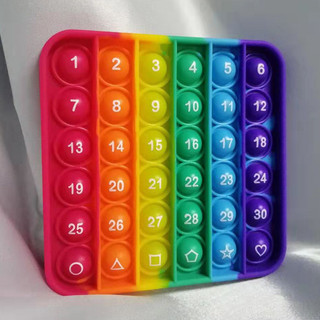 Nhiều Màu Sắc Pop Fidget Lo Âu Đồ Chơi Hình Hoạt Hình Bóp Đồ Chơi Xúc Giác Logic Trò Chơi