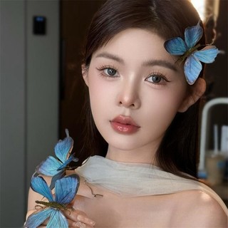 1 Bộ Kẹp Tóc Bướm Mô Phỏng retro, Phụ Kiện Tóc, Mũ Cao Cấp Siêu Cổ Tích, Kẹp Tóc, Kẹp Bên, Phụ Kiện Ảnh