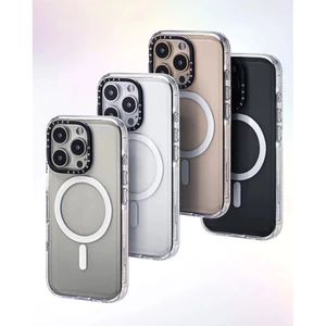 CASECASE X Trong Suốt Ốp Lưng Từ Tính Hút Trong Suốt Cứng Acrylic Lưng IPhone Ốp Lưng Tác Động Cho Apple IPhone 13 14 15 16 Pro Max 16 PlusWith Hộp