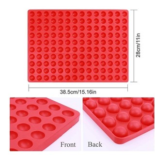 Khuôn Silicone 140-468 Ngăn Hình Tròn Mini Làm Sô Cô La/Bánh Kẹo Hình Bán Cầu/Khuôn Nướng Bánh Quy,thạch, Kẹo, Đá Viên
