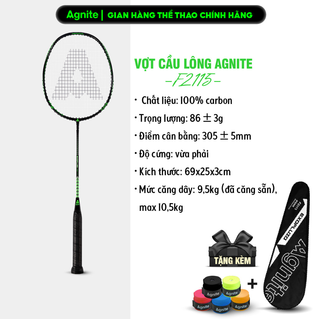 Vợt cầu lông đơn carbon Deli chính hãng - khung carbon siêu bền, nhẹ, đẹp - tặng túi đựng vợt - dây đã căng sẵn
