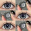 （-0°-450°）🌈ZM 🌈/Set 2 Kính Áp Tròng Màu tím/đen/xám thời trang contact lens hợp lệ 6 tháng 0.00--6.00 Độ 996