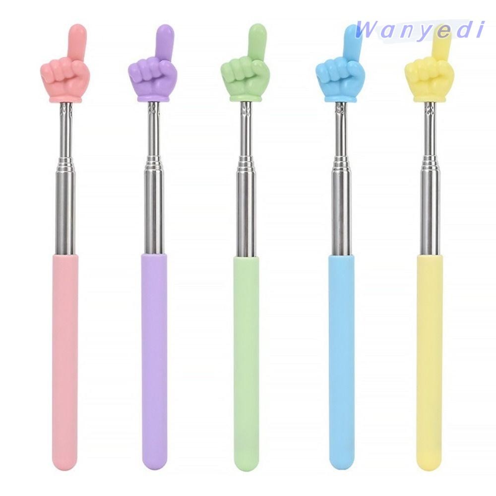 Wanyedi Con trỏ giảng dạy, Thanh kính thiên văn Thiết kế ngón tay Gậy đọc ngón tay, Thanh giảng dạy bằng thép không gỉ bền bỉ dành cho giáo viên