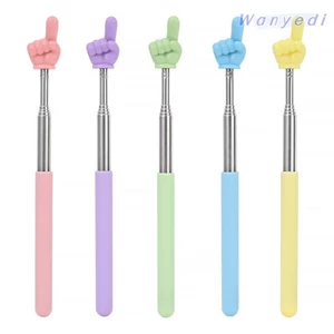 Wanyedi Con trỏ giảng dạy, Thanh kính thiên văn Thiết kế ngón tay Gậy đọc ngón tay, Thanh giảng dạy bằng thép không gỉ bền bỉ dành cho giáo viên