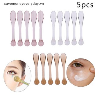 [Savemoneyeveryday] 5 Thìa Mỹ Phẩm Nhựa Muỗng Kem Dưỡng Mắt Chống Nhăn Máy Mát Xa Mắt Dính Mặt nạ Thìa Dụng Cụ Chăm Sóc Da [vn]