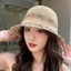 Mũ Xô EBINLANDS, Mũ Chống Nắng Đi Biển Nhiều Màu Sắc Có Thể Điều Chỉnh, Thời Trang Rỗng Đan Dệt Ống Hút Người Cá Mũ Mùa Hè