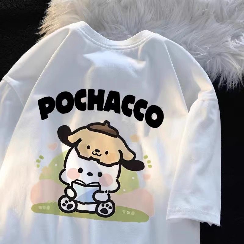 2025 Pochacco Hoạt Hình Áo Thun Trẻ Em Mùa Hè Thiết Kế Độc Đáo Hợp Thời Trang Rời Phù Hợp Với Đồ Chơi