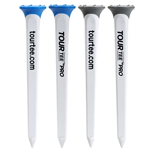 LITE Tour Tee Pro – Xanh dương/Xám (Gói 4 cái, tee golf nhựa tái chế)