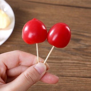 500 Chiếc Tăm Tre Hai Đầu Dùng Một Lần, Dụng Cụ Nha Khoa 6.5cm Cho Nhà Hàng / Nhà Bếp Cung Cấp Số Lượng Lớn, Gói Túi OPP Thân Thiện Với Môi Trường
