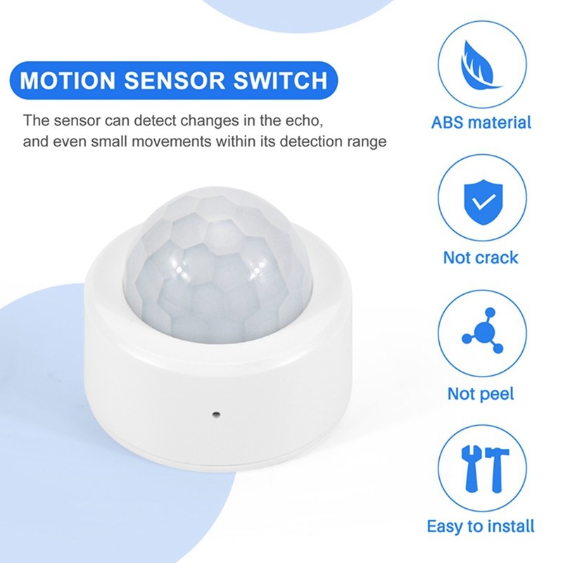 Tuya Zigbee PIR Cảm biến chuyển động Zigbee PIR Cảm biến chuyển động Điều khiển cuộc sống thông minh Hoạt động với gia đình