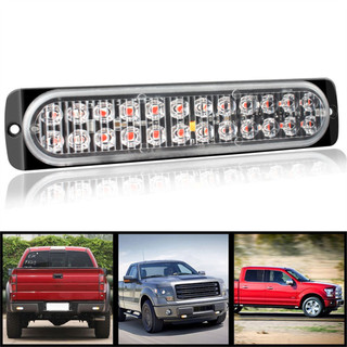 12-24V Siêu Mỏng Nhấp Nháy Đèn 24LED Bên Khẩn Cấp Xe Tải Xe Kéo Ống Nghe Nhấp Nháy Đèn Tín Hiệu Phụ Kiện Xe Hơi