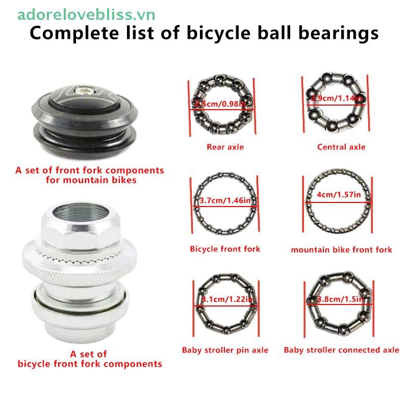 THÊM 44mm Phụ kiện vòng bi phuộc trước Bộ bát xe đạp leo núi Bộ mở rộng hướng dương BSS