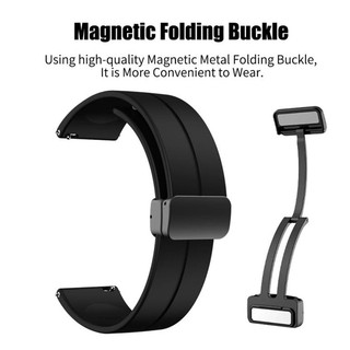 Dây đeo khóa từ tính 18mm Dây đeo silicon cho Garmin Venu 3s 4s 41mm / Venu 2s 40mm / 255S 265S / vivomove 3s / move3S / Vivoactive 4s / Phụ kiện Active S
