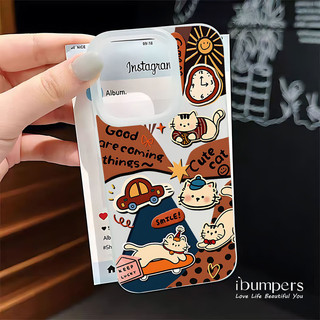 ibumpers Ốp Điện Thoại iPhone Dễ Thương Retro Hoạt Hình Dachshund Họa Tiết Ốp Lưng Trong Suốt Nhám Mờ Chống Bẩn Chống Sốc Cho IPhone 16 15 14 12 13 11 Pro Max IP 7 8 Plus X XS XR