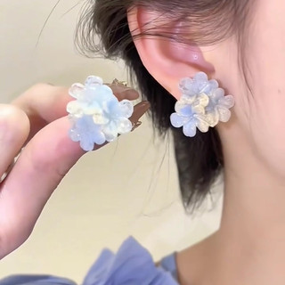 Mùa Xuân Mùa Hè Bông Tai Hoa Tươi Nữ Ánh Sáng Sang Trọng Cao Cấp Bông Tai Ngọc Trai Sang Trọng Bông Tai Sang Trọng