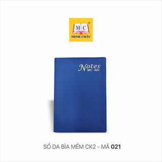 [Combo 3] Sổ Da Minh Châu CK2 Bìa Mềm, Dẻo, 120 trang MC021 Kích thước 8 x 12 cm