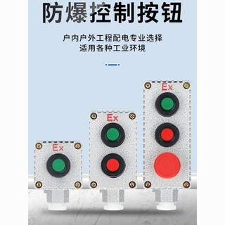 Hộp Điều Khiển Chống Cháy Nổ Bắt Đầu Dừng Loại Đẩy Công Tắc Chống Cháy Nổ Nút Nhấn Đúc Nhôm Tự Cài Lại
