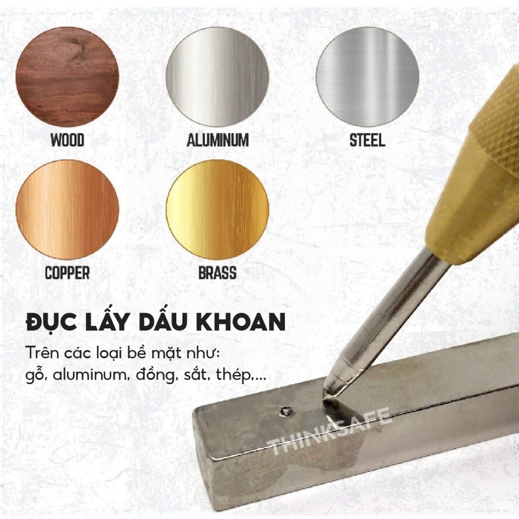 Đục lấy dấu tự động loại có mũ chống trượt, Đục lấy dấu tự động, Bung tu lấy dấu định vị lỗ khoan