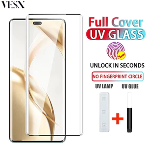 Kính cường lực toàn màn hình keo UV Cho Honor Magic 8 7 6 5 4 Ultimate 3 200 100 90 80 70 60 50 30 X60 X50 GT X40 X9a X9b X9c Pro+ Plus Power 5G 2025