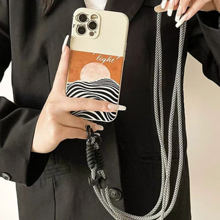 Vỏ dây chuyền dài mềm phong cách cặp đôi màu trắng cho Samsung s22 s22plus ultra Girly S23 S23Plus s23fe s24 s24plus s24ultra Cover