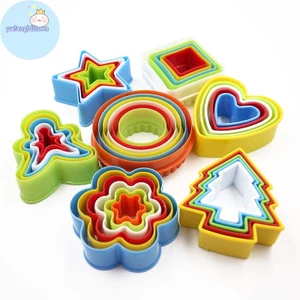 Pufangbliss Fondant Bánh Quy Làm Bánh Quy Khuôn Khuôn Cắt Cạnh Đảng DIY Nhựa Dụng Cụ VN