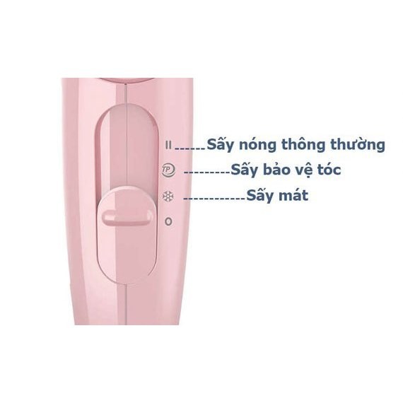 Máy sấy tóc Philips BHC010/00 (Màu Hồng) - Hàng Chính Hãng - Bảo Hành 24 Tháng