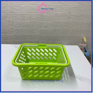 Combo 4 Giỏ Đựng Đồ Có Quai Xách Nhựa, Giỏ Đựng Đồ Nhà Tắm, Đựng Mỹ Phẩm Đa Năng - Phương Trang