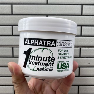 Kem hấp 1 phút One Minute Treatment Alphatra ( Usa) 500ml ( New 2024 ) [ TN ]