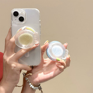 Màu Cá Tròn Từ Tính Giá Đỡ Điện Thoại Cho IPhone 16 15 14 13 12 Pro Max 14 Plus Có Thể Gập Lại Pop Ring Grip Co Giãn Để Bàn Đứng P2