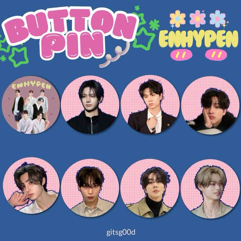 HUY HIỆU TRÒN ⭐️ PIN ENHYPEN - Kích Thước 58mm - Ghim KPOP / Ghim Cài ...