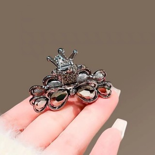 Mauropoli [Sẵn Sàng] Vương Miện Pha Lê Cao Cấp Nhỏ Lấy Kẹp Nữ Phong Cách Mới Vừa Kẹp Tóc Lưng Nửa Tie Tóc Cá Mập Kẹp