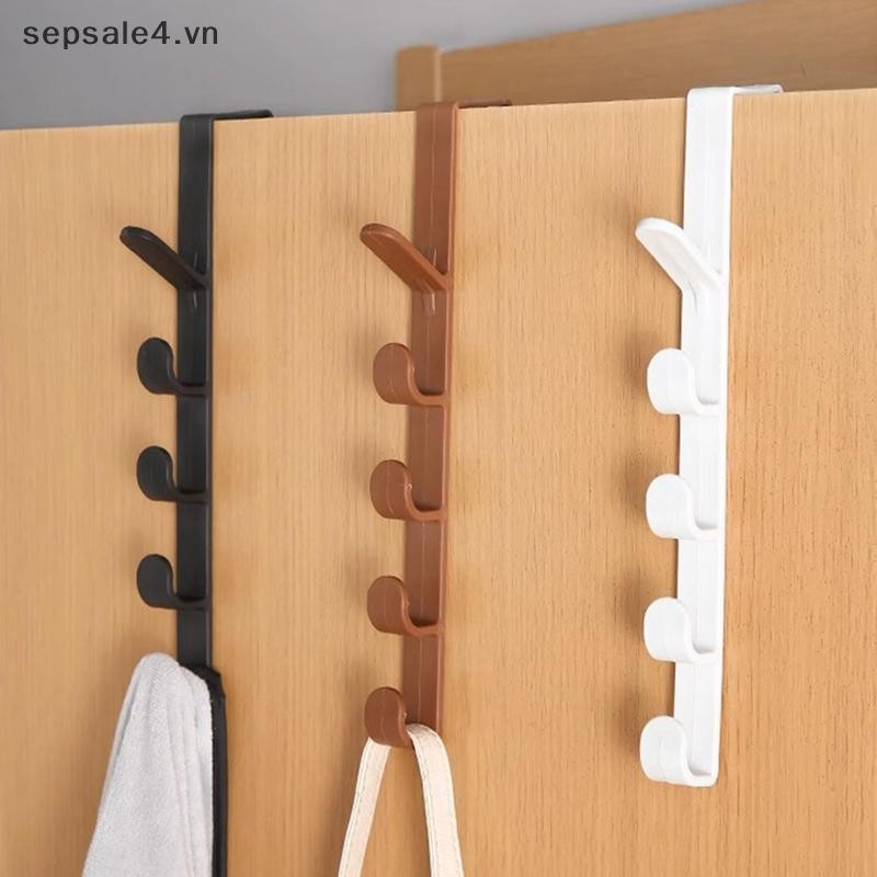 # MỚI # Fivesegment Móc Cửa Túi Đựng Khăn Tóc Liền Mạch Giá Đỡ Phòng Ngủ Nhà Tổ Chức Bảo Quản Bằng Nhựa Màu Nguyên Chất.