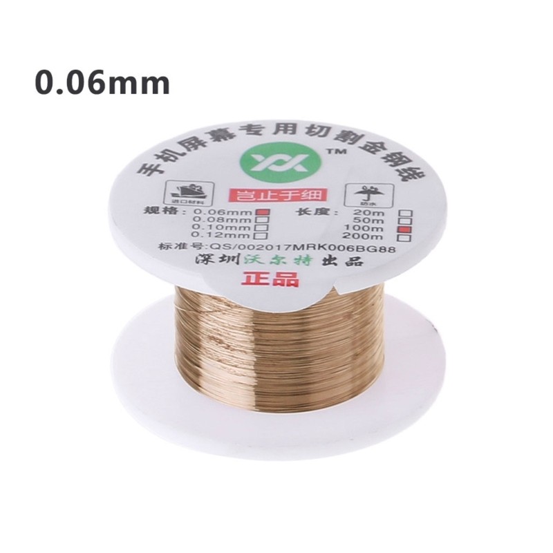 Dây cắt molypden PPY 100m 329ft để tách kính phía trước LCD 4 kích cỡ