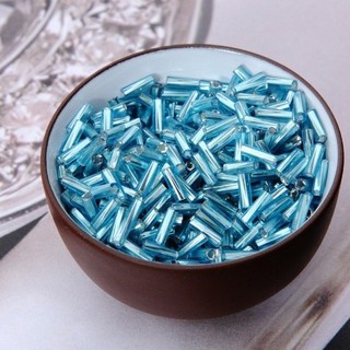 Phụ kiện quần áo ống xoắn ốc 2*6mm hạt gạo hạt Hạt Sequins Ống Ba ĐiểM ỐNg ren 1 phần 200 1HOR W24B