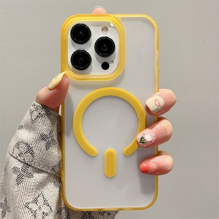 Ốp Điện Thoại Từ Tính Mờ Sang Trọng Cho iPhone 15 14 13 12 11 Pro Max Màu Kẹo Mờ 14 / 15 Plus Vỏ Mềm Bảo Vệ Ống Kính Máy Ảnh Ốp Lưng Chống Sốc Vỏ iPhone