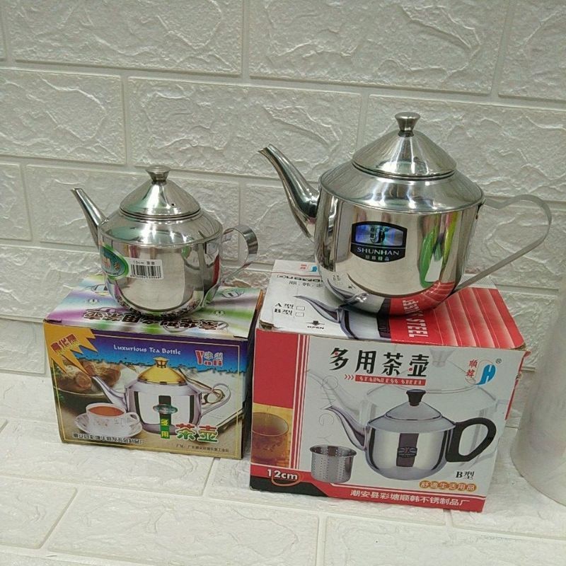 Ấm trà inox 10cm,11cm hàng đẹp chất lượng đảm bảo an toàn khi sử dụng tiện lợi có lõi lọc