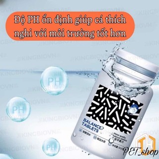 Viên nén khử clo cấp tốc cho bể cá - cân bằng PH khử các ion kim loại nặng các hoá chất  của nước máy - Cám Cá Store