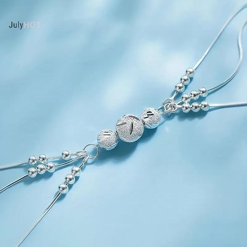 Julyhot Hạt May Mắn Nhiều Lớp Dây Xích Vòng Tay Nữ Thời Trang Tiệc Cưới Trang Sức Người Yêu Quà Tặng Massivedeals