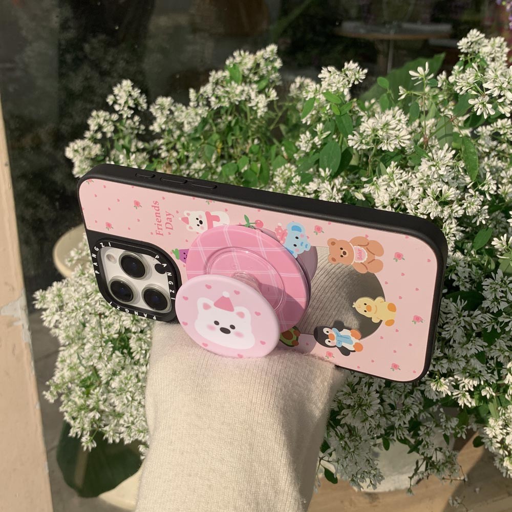 Ốp Lưng Gương Cứng Tương Thích Với iPhone 13 13Pro 13ProMax 14 14Pro 14ProMax 15 15Pro 15ProMax 16 16Pro 16ProMax 17 17Pro 17ProMax Ốp Nam Châm Họa Tiết Động Vật Nhỏ
