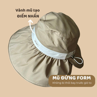 Mũ Chống Nắng Rộng Vành Chống Tia UV 99%, Nón Che Nắng Nữ Đi Biển Du Lịch Xuân Hè Mẫu Mới 2025