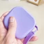 Túi Đựng Mỹ Phẩm SAIA, Túi Vệ Sinh Chống Thấm Nước Silicon, Dây Kéo Đơn Giản Có Dây Đeo Cổ Tay Túi Bảo Quản Chống Bụi Ngoài Trời