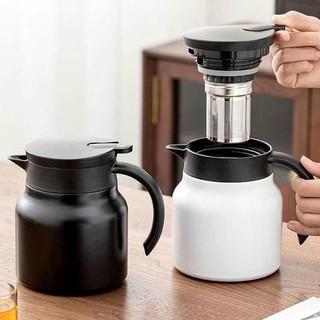 Ấm giữ nhiệt pha trà inox có lõi lọc 1000ml