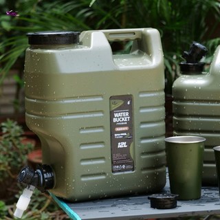 Hộp đựng nước cắm trại có Spigot 11L / 12L Bình nước PE cấp thực phẩm để cắm trại Đi bộ đường dài ngoài trời