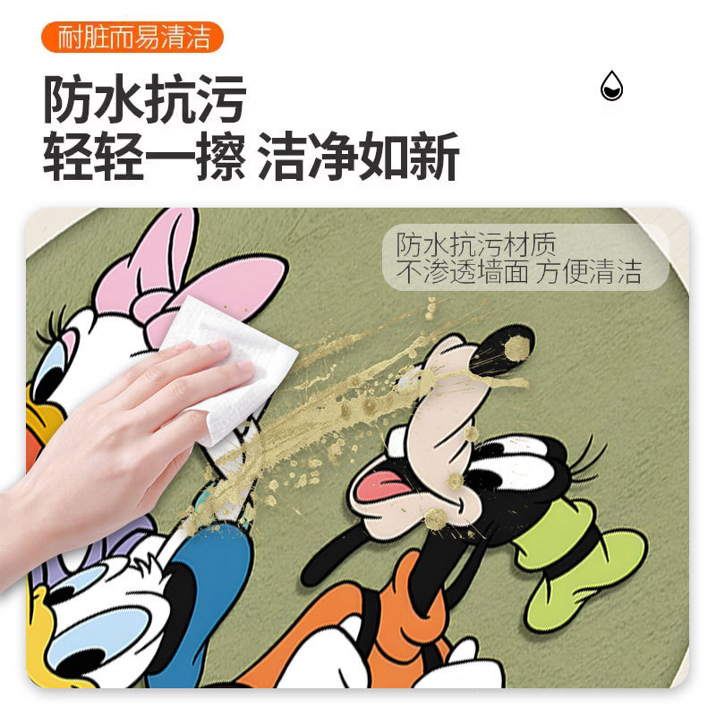 Tủ Quần Áo Disney Phòng Dán Trang Trí Chuột Mickey Cửa Trượt Sáng Tạo Cửa Tự Dính Tân Trang Hoạt Hình Dán Trẻ Em 4.15
