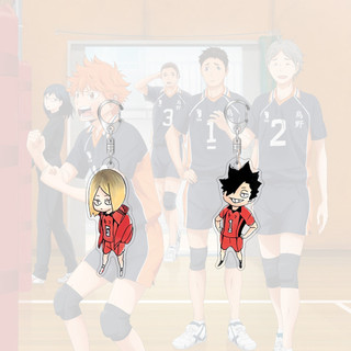 55mm Acrylic Móc Khóa Haikyuu Kenma Carton Anime Xung Quanh Túi Mặt Dây Chuyền Móc Chìa Khóa