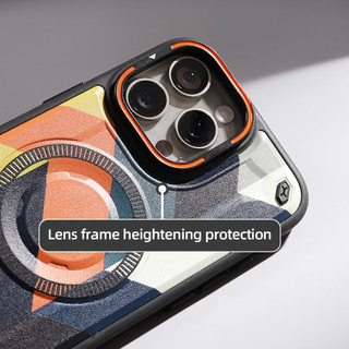 Dành Cho iphone 12 Pro Max Ốp điện thoại Ống Kính Chân Đế Từ Camo Cứng PC Mặt Sau Mềm TPU Chống Trơn Trượt Nâng Cạnh Chống Sốc Siêu Mỏng Bao