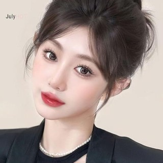 JULYHOT Tổng Hợp Thẳng Nổ Không Khí Nổ Tóc Nối Dài Tóc Tự Nhiên Nổ Cho Nữ Giả Nổ Đen Hàng Ngày Màu Nâu Người Phụ Nữ Hàng Ngày Mặc Massivedeals