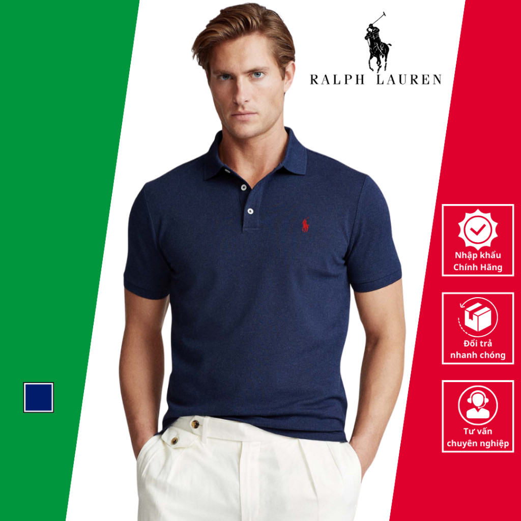 Áo Polo Nam Ralph Lauren Cộc Tay Cổ Bẻ Cotton Co Giãn Cao Cấp Nhập Khẩu ...